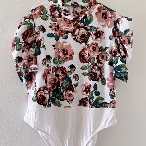 Puff sleeves body suit top